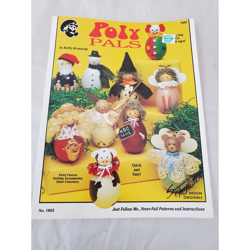 Poly Pals Kathy Krystosik Design Originals 1065 Wood Egg Craft Pattern Book 1992